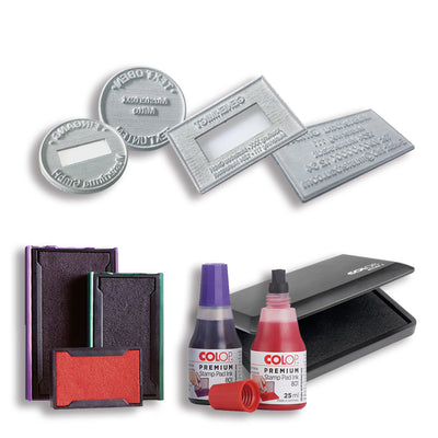 Stempelzubehör und Ersatzmaterial