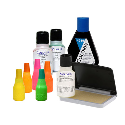 Stempelfarben und Stempelkissen